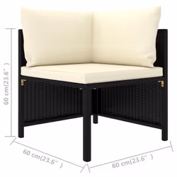 VidaXL 313513 banc de jardin Rotin, Acier - Vue supplémentaire 7