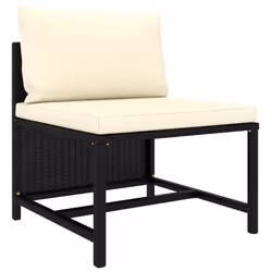 VidaXL 313514 banc de jardin Rotin, Acier