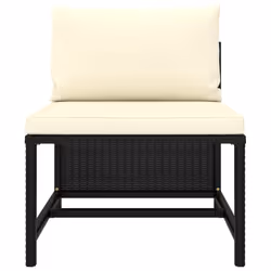 VidaXL 313514 banc de jardin Rotin, Acier