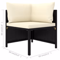 VidaXL 313519 banc de jardin Rotin, Acier - Vue supplémentaire 6