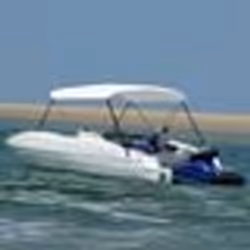 vidaXL Auvent bimini à 2 arceaux Blanc 180x150x110 cm - TU