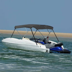 vidaXL Auvent bimini à 3 arceaux Anthracite 183x180x137 cm - TU