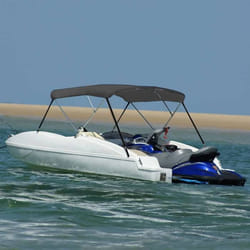 vidaXL Auvent bimini à 3 arceaux Anthracite 183x196x137 cm - TU