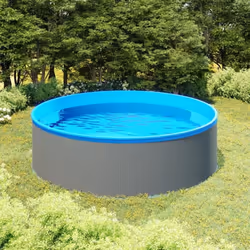 Vidaxl - Piscine à éclaboussures 350x90 cm Gris