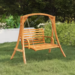 Attachez n'importe quel type de chaise pivotante ou de balançoire à ce cadre en bois massif. Fabriqué en bois courbé massif, ...