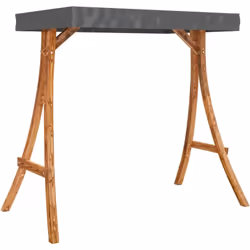 Accrochez votre banc de balançoire sur ce cadre de balançoire en bois et profitez de la détente avec des amis dans le jardin. ...