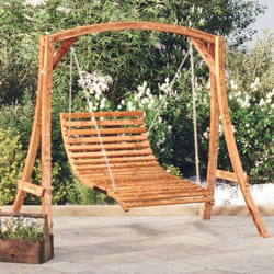 Vidaxl - Lit balançoire Bois courbé avec finition en teck 115x147x46 cm