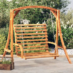 Vidaxl - Balancelle Bois courbé avec finition en teck 126x63x92 cm