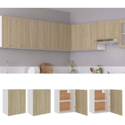 Armoires suspendue 'Lyon's 2 pcs Chêne sonoma Vidaxl
