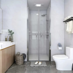 vidaXL Porte de douche ESG Transparent 81x190 cm