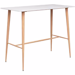 vidaXL Ensemble de bar 7 pcs Blanc