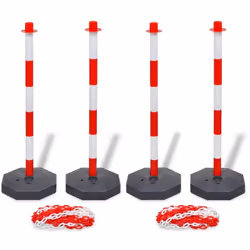 Description générale Cet ensemble de poteaux à chaîne, composé de 4 poteaux et d'une chaîne en plastique de 20 m, est conçu c ...