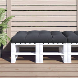 Coussin de palette anthracite 120x80x12 cm tissu Vidaxl