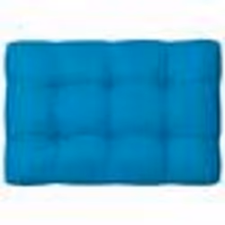 vidaXL Coussin de palette bleu 120x80x12 cm tissu