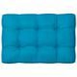 vidaXL Coussin de palette bleu 120x80x12 cm tissu