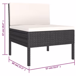 VidaXL 3056962 ensemble de meubles de jardin - Vue supplémentaire 7