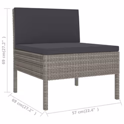 VidaXL 3056972 ensemble de meubles de jardin - Vue supplémentaire 7