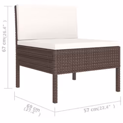 VidaXL 3056985 ensemble de meubles de jardin - Vue supplémentaire 5