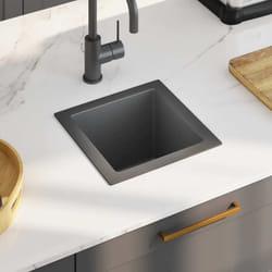 Vier de cuisine fait main Noir Acier inoxydable Vidaxl