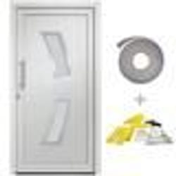 vidaXL Porte d'entrée Blanc 98x208 cm - TU