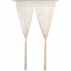 Ce rideau en fils pratique avec macramé constitue un excellent moyen de décorer votre intérieur. Il peut être utilisé comme u ...