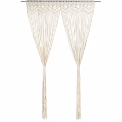 Ce rideau en fils pratique avec macramé constitue un excellent moyen de décorer votre intérieur. Il peut être utilisé comme u ...