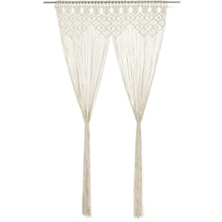 vidaXL Rideau en macramé 140x240 cm Coton