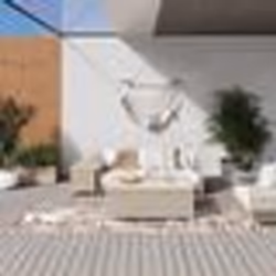 vidaXL Rideau en macramé Taupe 140x240 cm Coton - TU