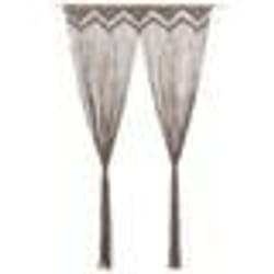 vidaXL Rideau en macramé Taupe 140x240 cm Coton - TU