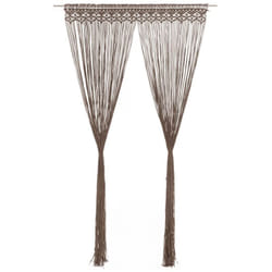 Vidaxl - Rideau en macramé Taupe 140x240 cm Coton