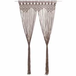 Ce rideau en fils pratique avec macramé constitue un excellent moyen de décorer votre intérieur. Il peut être utilisé comme u ...