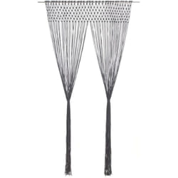 Vidaxl - Rideau en macramé Anthracite 140x240 cm Coton