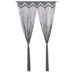 Ce rideau en fils pratique avec macramé constitue un excellent moyen de décorer votre intérieur. Il peut être utilisé comme u ...