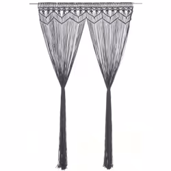 Ce rideau en fils pratique avec macramé constitue un excellent moyen de décorer votre intérieur. Il peut être utilisé comme u ...