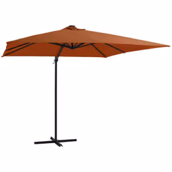 Cet élégant parasol suspendu avec lumières LED est parfait pour créer de l'ombre et vous protéger des rayons UV nocifs. Fabri ...