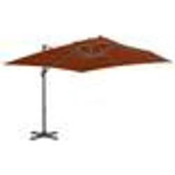 vidaXL Parasol de jardin en porte-à-faux avec mât en aluminium - TU