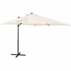 Cet élégant parasol avec lumières LED est un excellent choix pour créer un peu d’ombre et de protection contre les rayons UV  ...