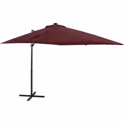 Ce parasol en porte-à-faux avec lumières LED est un excellent choix pour créer un peu d’ombre et de protection contre les ray ...