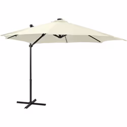 Cet élégant parasol avec lumières LED est un excellent choix pour créer un peu d’ombre et de protection contre les rayons UV ...