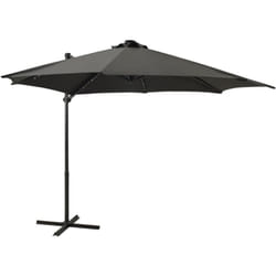 Vidaxl - Parasol de jardin en porte à faux avec mât et lumières led