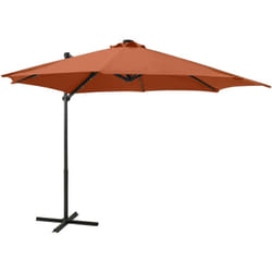 Vidaxl - Parasol de jardin en porte à faux avec mât et lumières led