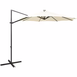 Ce parasol en porte-à-faux avec lumières LED est un excellent choix pour créer un peu d’ombre et de protection contre les ray ...