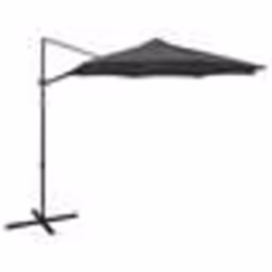 vidaXL Parasol de jardin en porte-à-faux avec mât et lumières LED - TU