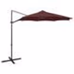 vidaXL Parasol de jardin en porte-à-faux avec mât et lumières LED - TU