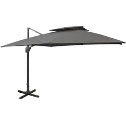 Vidaxl - Parasol de jardin en porte-à-faux avec double toit anthracite