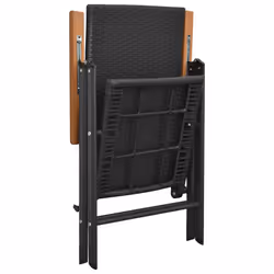 VidaXL 313106 chaise d'extérieur Terrace Aluminium, Polyuréthane Noir - Vue supplémentaire 5