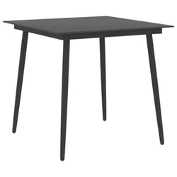VidaXL 313114 table de jardin Noir