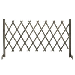 vidaXL Clôture en treillis de jardin Gris 150x80 cm Bois de sapin - TU