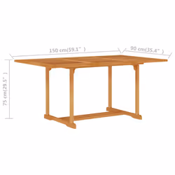 VidaXL 315103 table de jardin - Vue supplémentaire 6