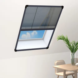 vidaXL Moustiquaire plissée pour fenêtre Aluminium Anthracite 80x120cm - TU